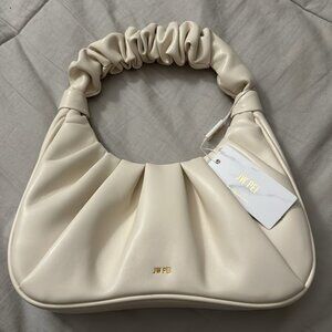 JW Pei Gabbi Ruched Hobo Handbag - Ivory